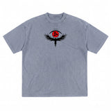 Crow Sharingan Washed T-Shirt