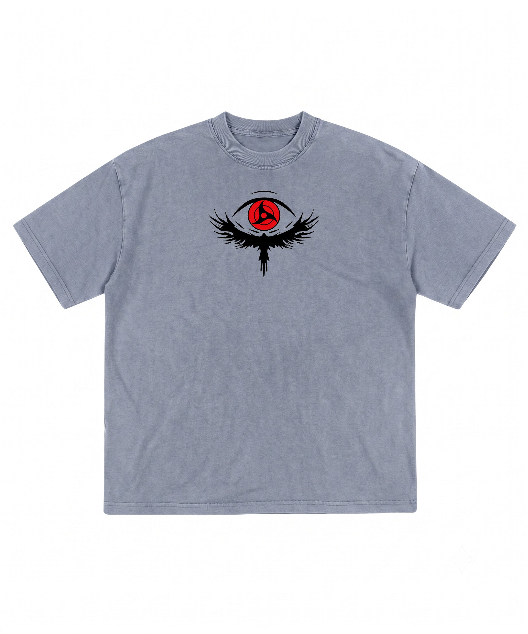 Crow Sharingan Washed T-Shirt