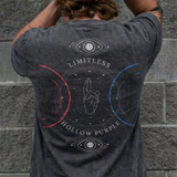 Limitless Hollow Purple Washed T-Shirt