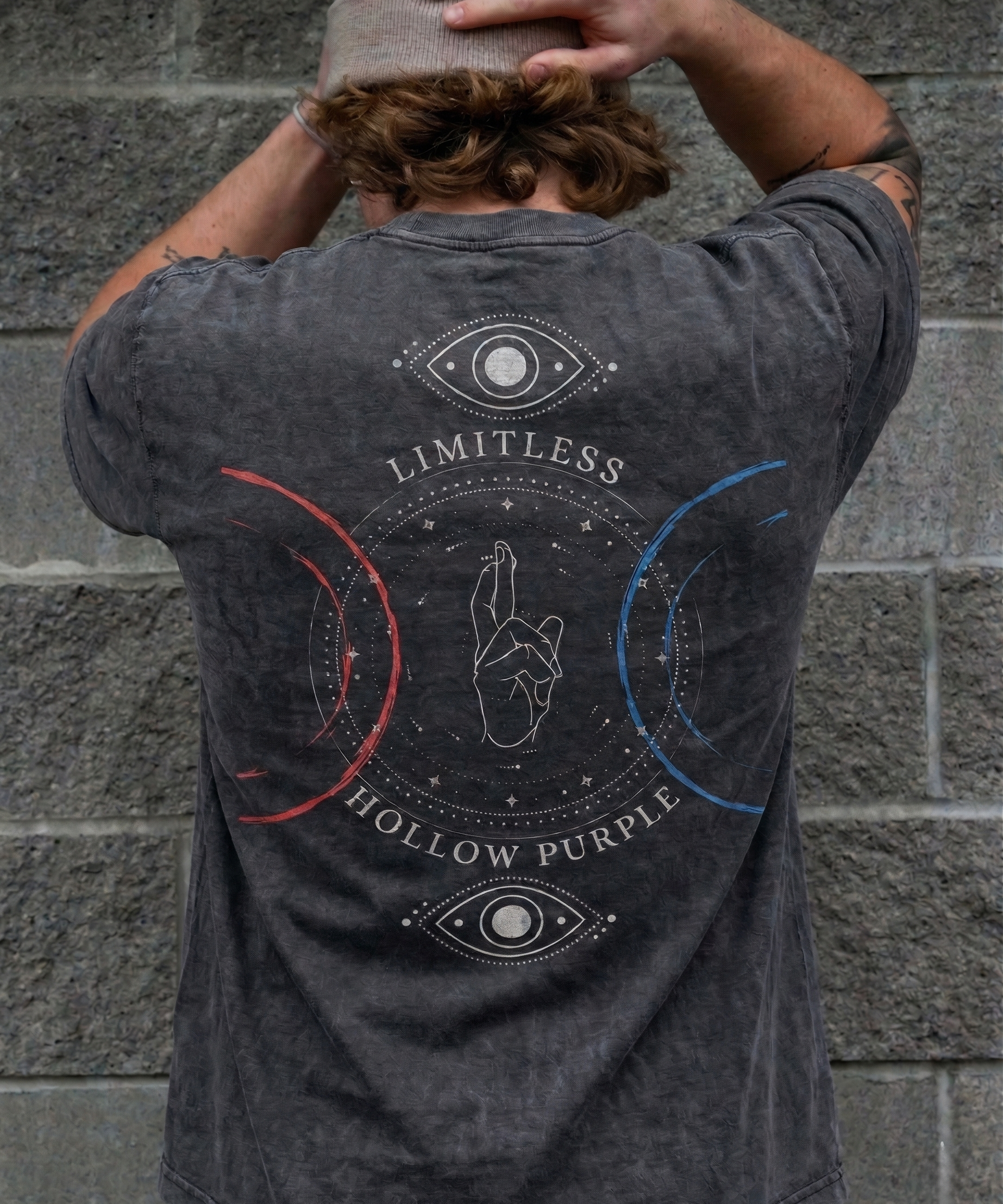Limitless Hollow Purple Washed T-Shirt